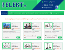 Tablet Screenshot of elekt.cz